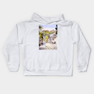 Cuesta Chapiz, Granada, Spain Kids Hoodie